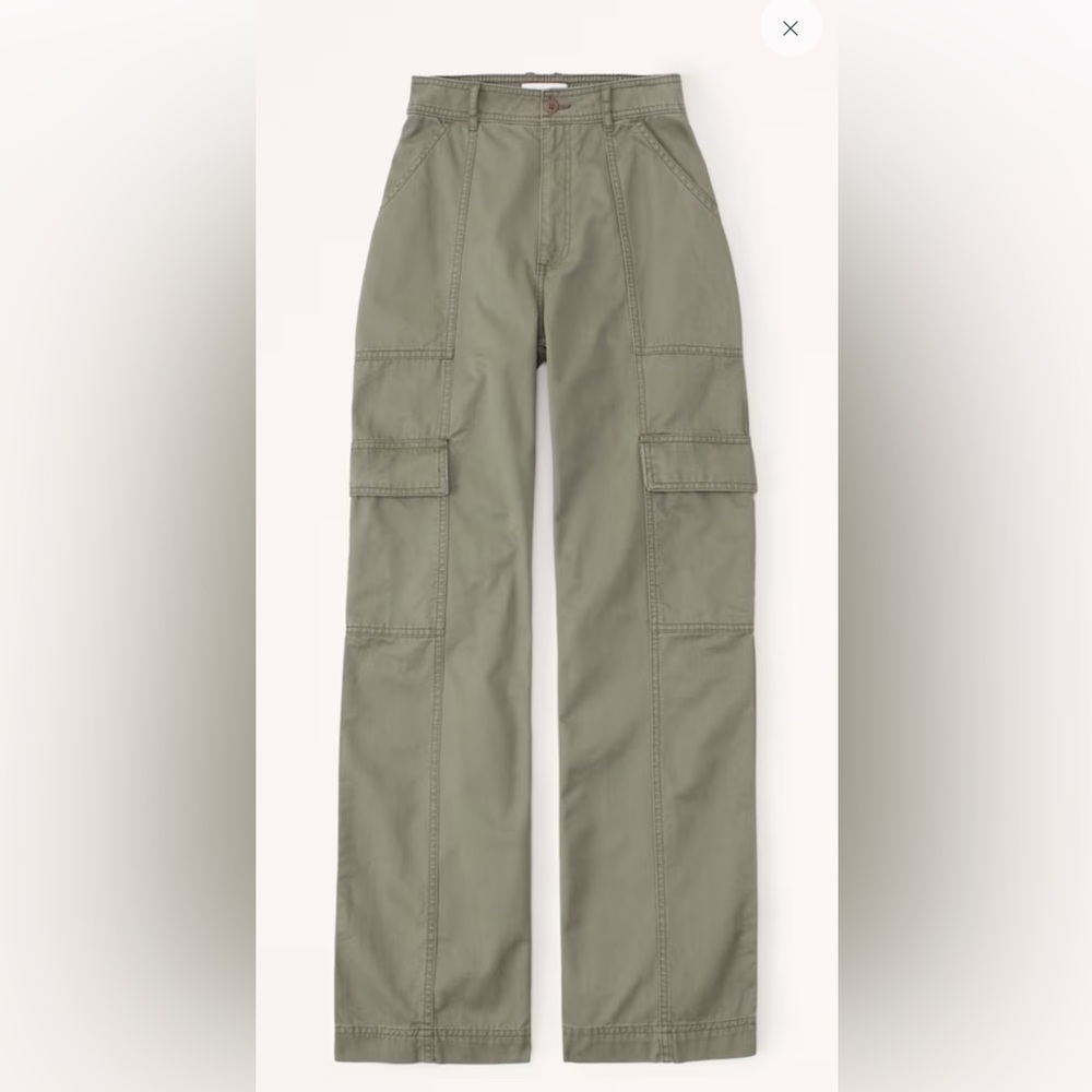 Abercrombie & Fitch Relaxed Utility Pants in Green